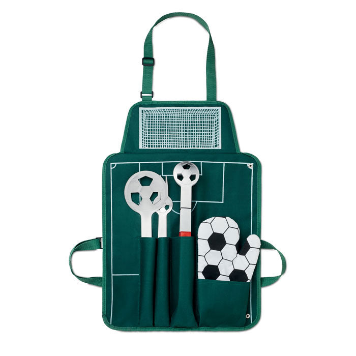 DONAU BALLY Fußball BBQ Set – Grün
