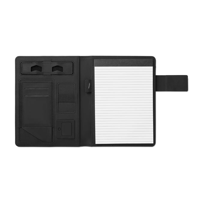 POWERNOTY DIN A5 Portfolio & Powerbank – Schwarz