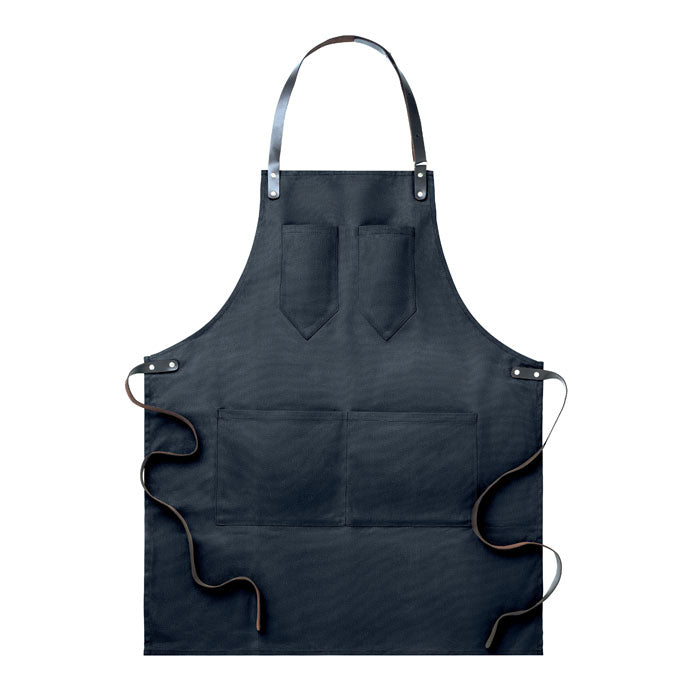 CHEF Kochschürze Leder – Schwarz