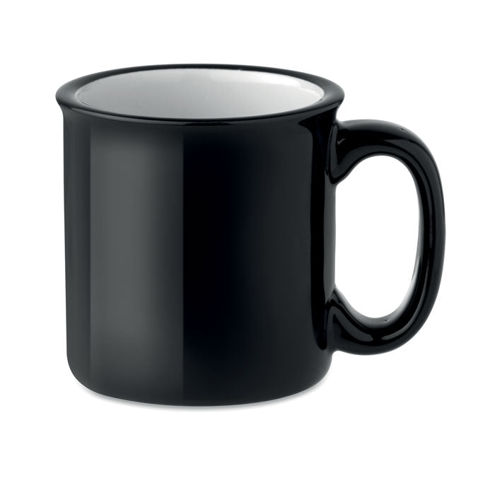 TWEENIES Keramische vintage beker – Schwarz