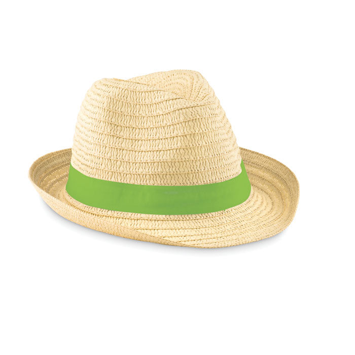 BOOGIE Papierstroh-Hut – Limette