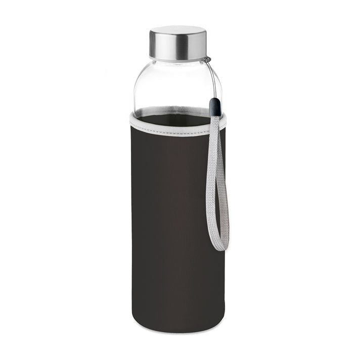 UTAH GLASS Trinkflasche Glas 500 ml – Schwarz