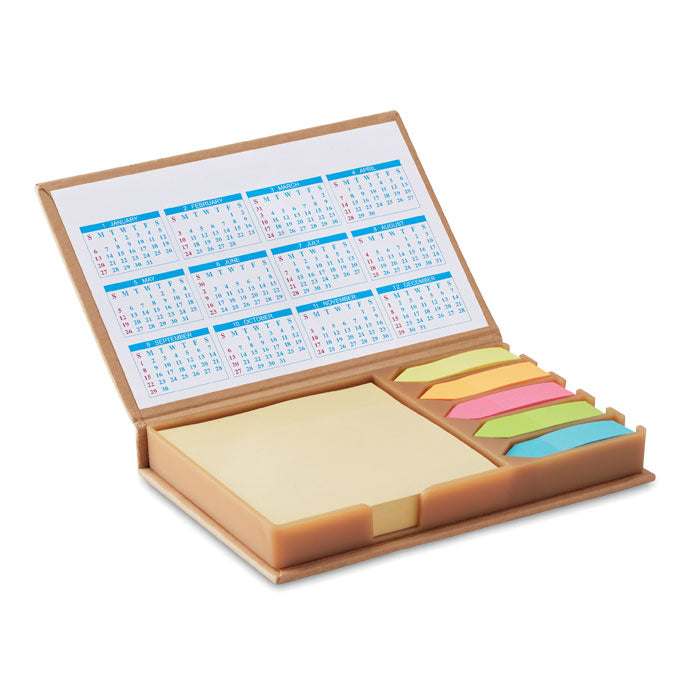 MEMOCALENDAR Notizzettelhalter mit Kalender – Beige