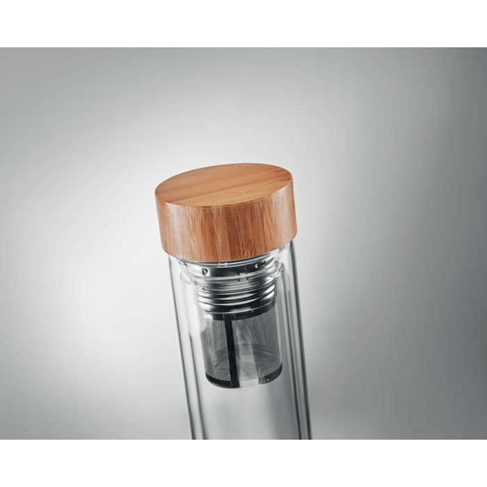 BATUMI GLASS Doppelwandige Trinkflasche 420ml
