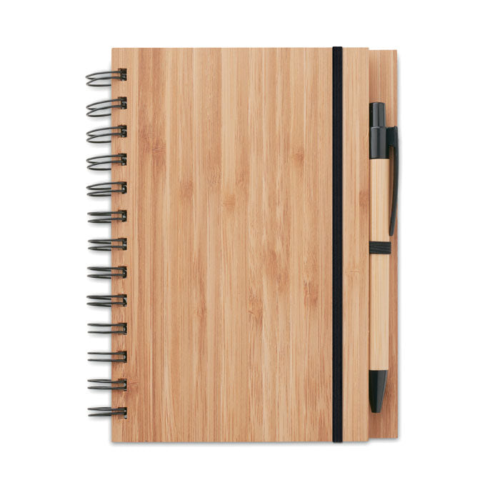 BAMBLOC Notizbuch Bambusdeckel – Holz