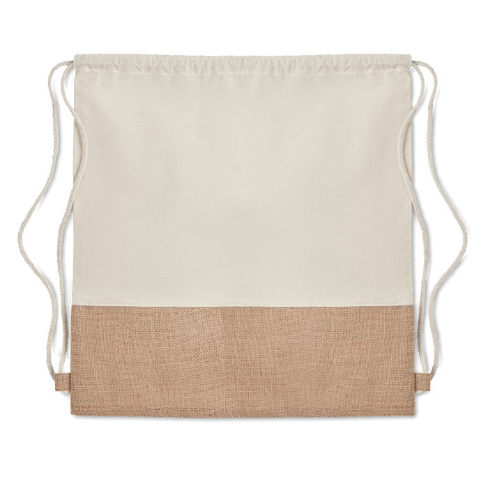 INDIA Beutel mit Kordelzug Jute