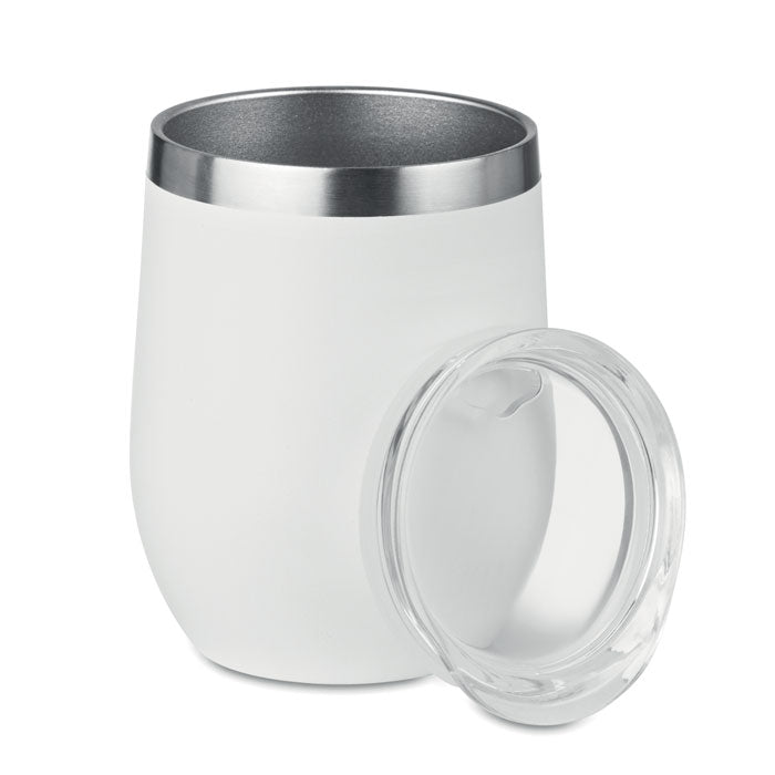 CHIN CHIN Doppelwandiger Trinkbecher – Weiß