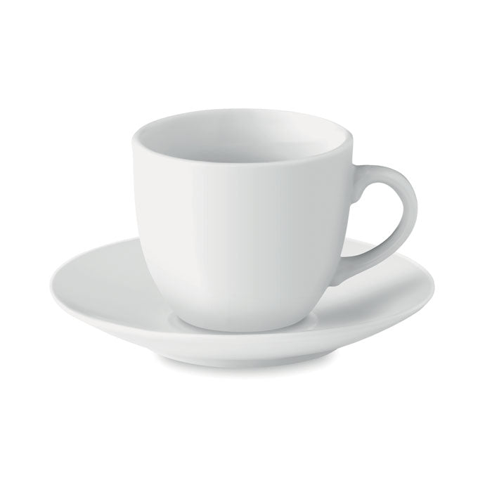 Espresso Tasse und Untertasse – Weiß