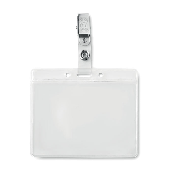 CLIPBADGE Transparente Kartenhülle – Transparent