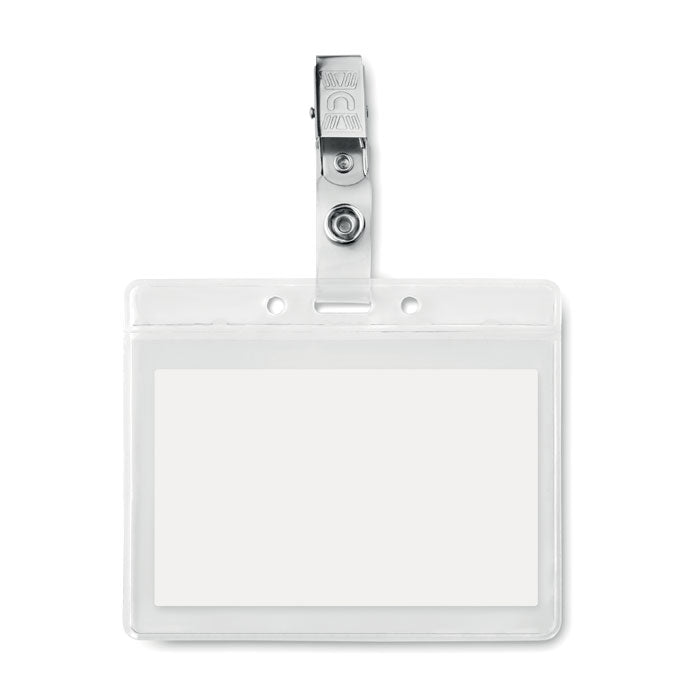 CLIPBADGE Transparente Kartenhülle