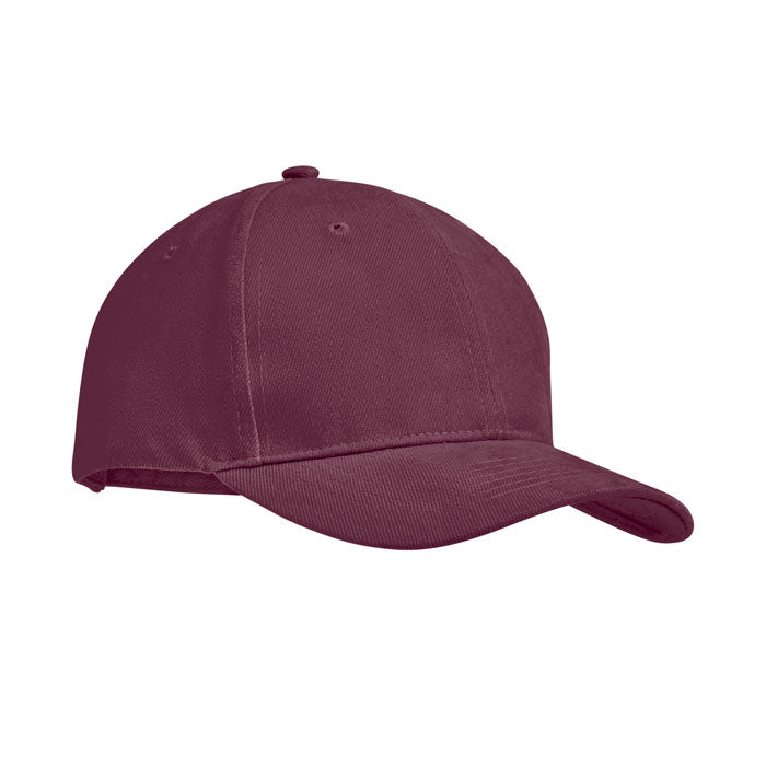TEKAPO Baseball cap 6 panels 270g/m² – Bordeaux