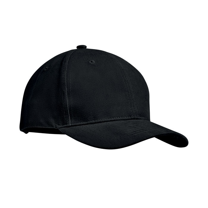TEKAPO Baseball cap 6 panels 270g/m² – Schwarz