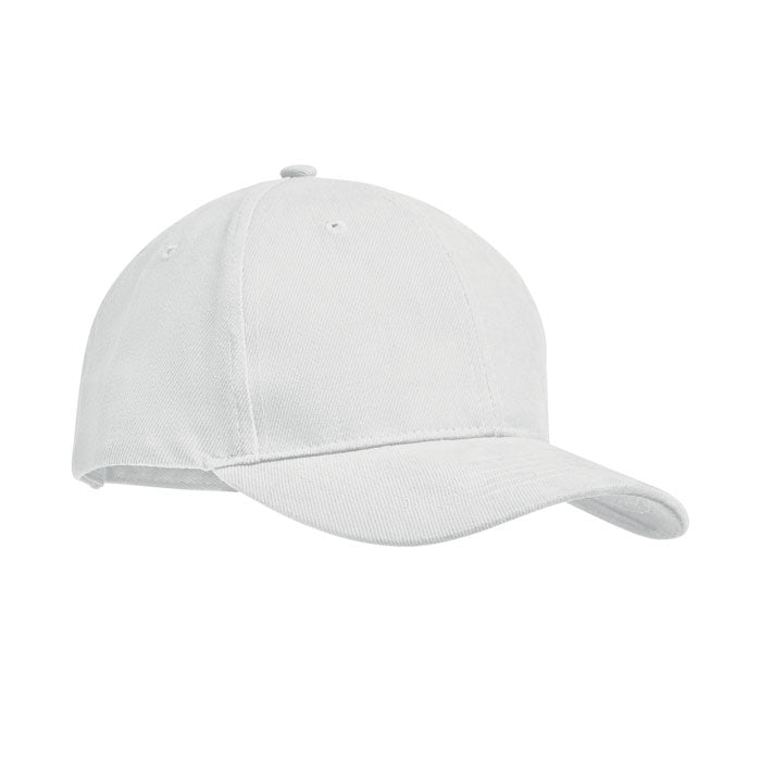 TEKAPO Baseball cap 6 panels 270g/m² – Weiß