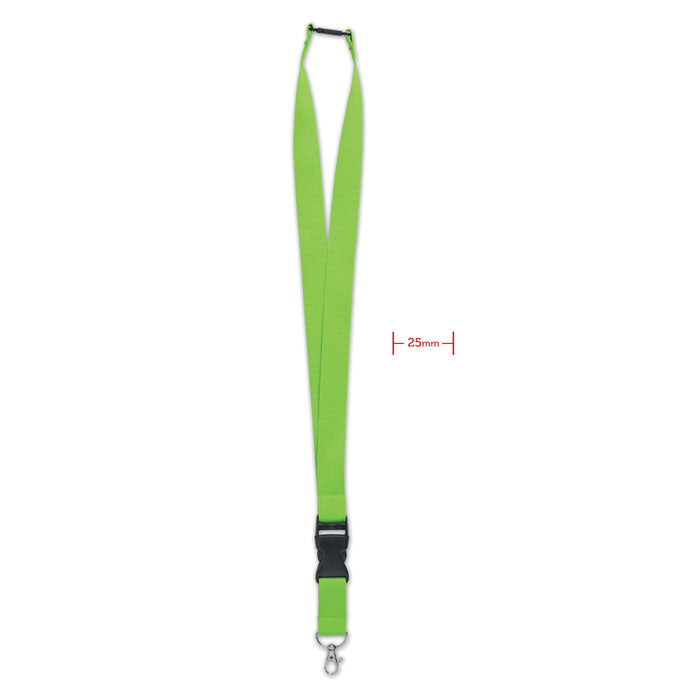 WIDE LANY Lanyard mit Metallkarabiner – Limette