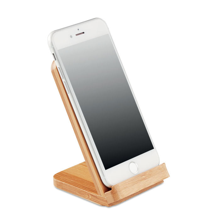 WIRESTAND Draadloze bamboe oplaadstation