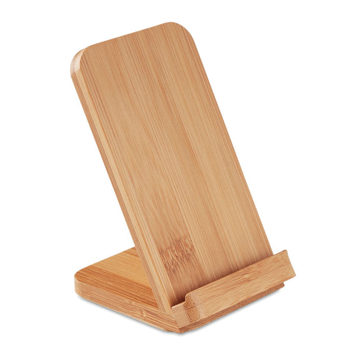 WIRESTAND Draadloze bamboe oplaadstation – Holz