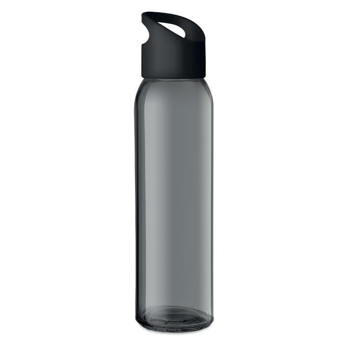 PRAGA Trinkflasche Glas 470 ml – Schwarz