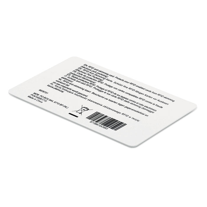 CUSTOS RFID Anti-Skimming Karte