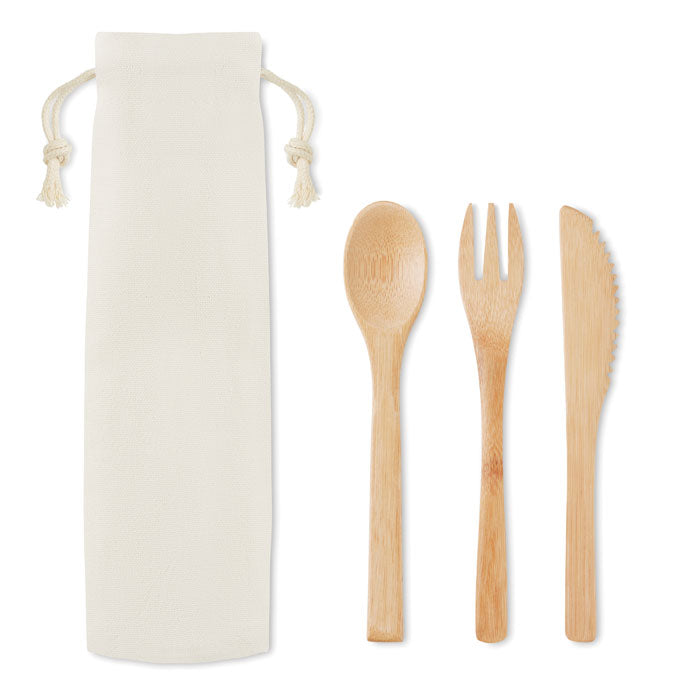 SETBOO Besteck-Set Bambus – Beige