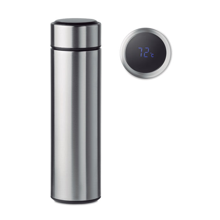 POLE Isolierkanne 450ml mit C° – Mattsilber