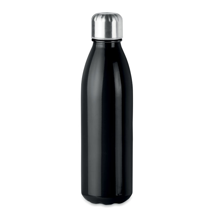 ASPEN GLASS Trinkflasche Glas 650 ml – Schwarz