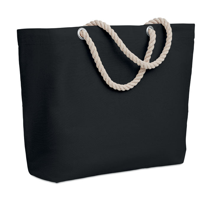 MENORCA Strandtasche mit Kordelgriff – Schwarz