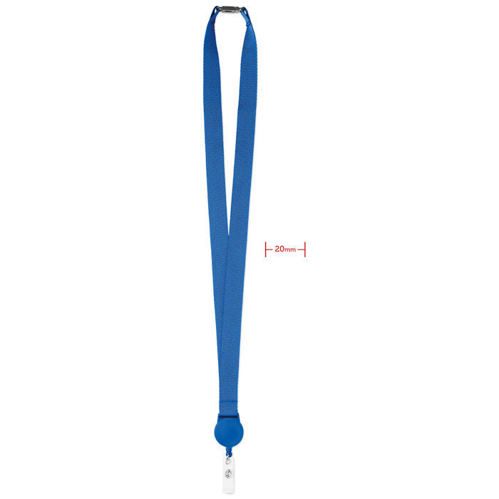 ZIP LANYARD Lanyard mit Badge-Halter – Königsblau