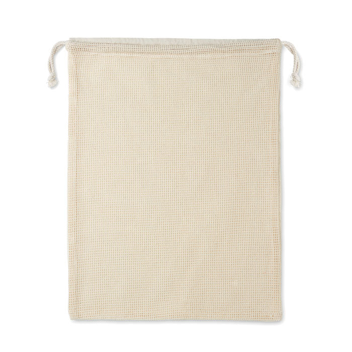 VEGGIE Netzbeutel Baumwolle – Beige