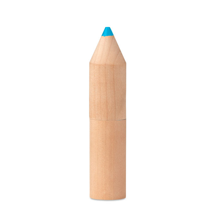 PETIT COLORET Holzbox mit 6 Stiften – Holz