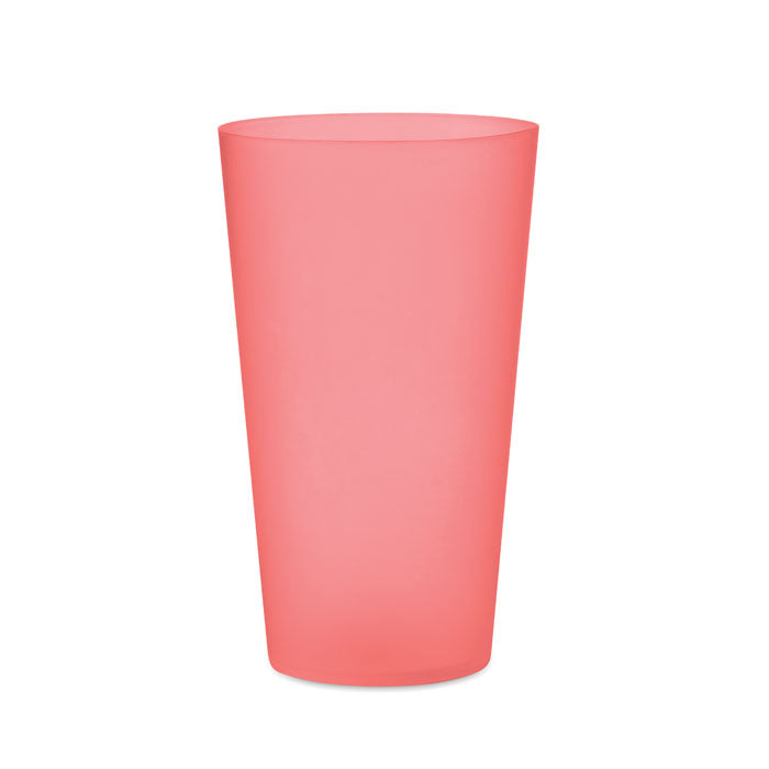 FESTA LARGE Wiederverwendbarer Becher – Transparent Rot