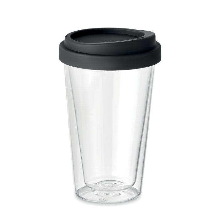BIELO TUMBLER Borosilikat Trinkglas 350ml – Schwarz