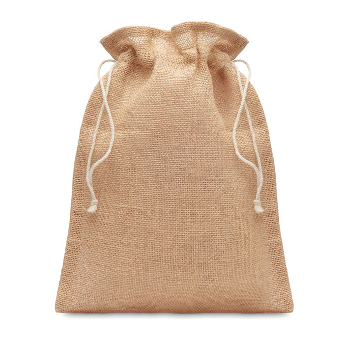 JUTE SMALL Kleine Jute Tasche 14x22 cm – Beige