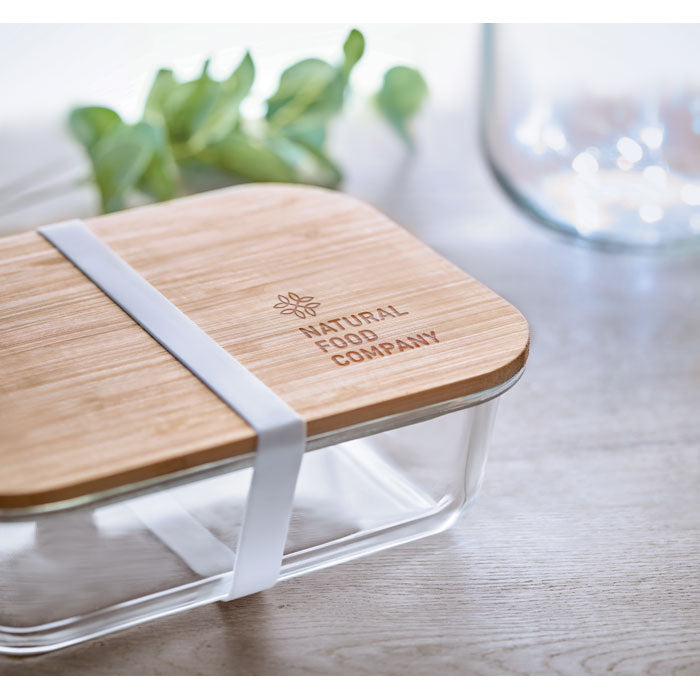 TUNDRA LUNCHBOX Lunchbox Glas mit Bambus