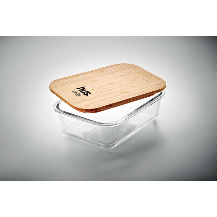 TUNDRA LUNCHBOX Lunchbox Glas mit Bambus