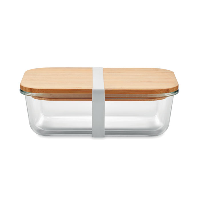 TUNDRA LUNCHBOX Lunchbox Glas mit Bambus – Transparent