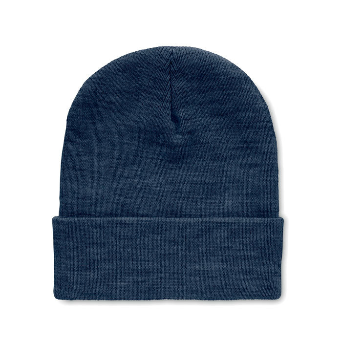 POLO RPET Beanie mit Umschlag RPET – Blau