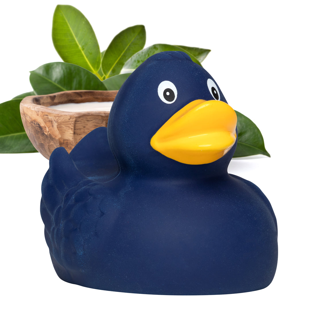 Naturkautschuk-Ente, klassik – Blau – 7,5 cm