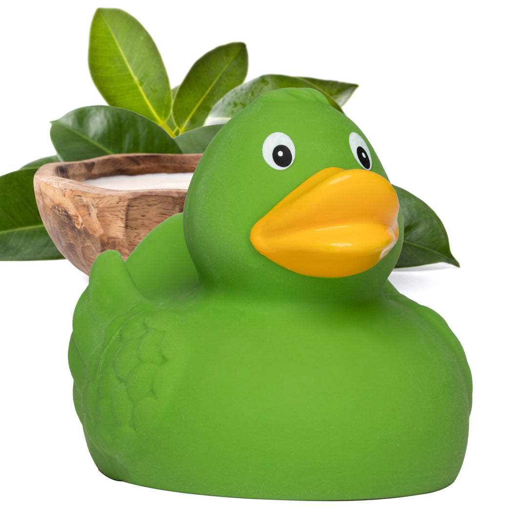 Naturkautschuk-Ente, klassik – Grün – 7,5 cm