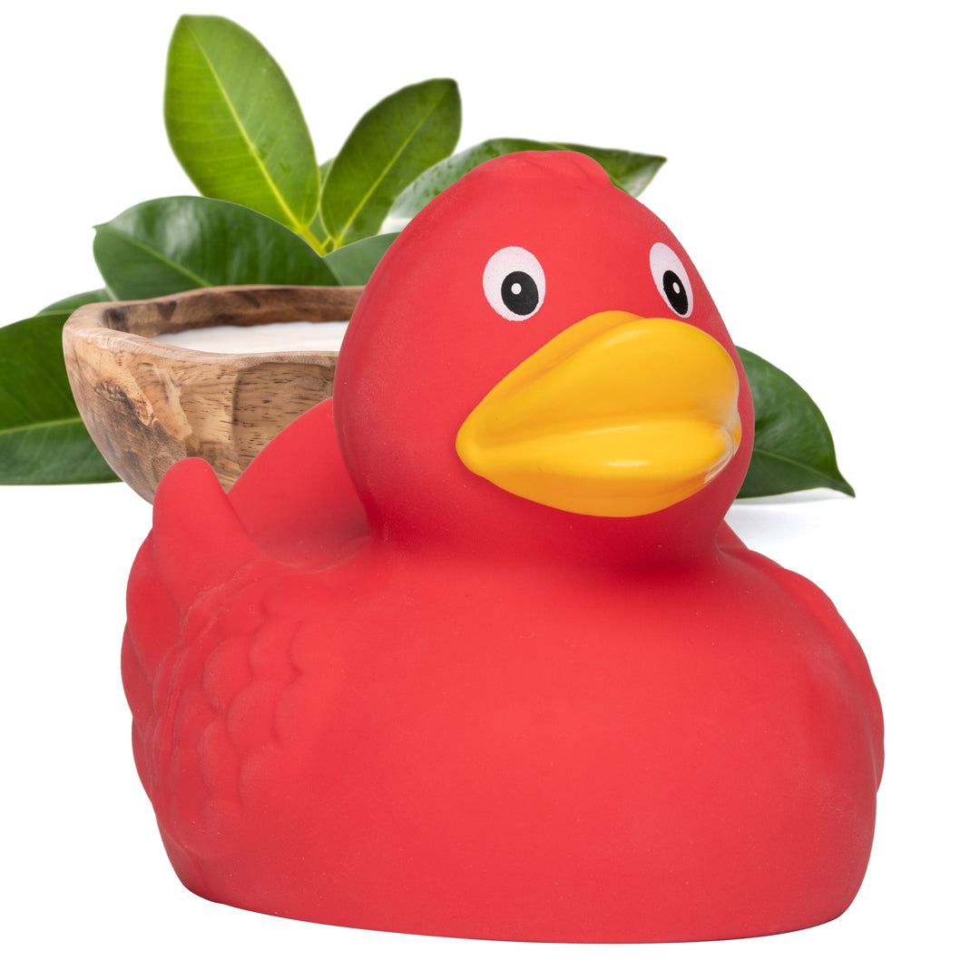 Naturkautschuk-Ente, klassik – Rot – 7,5 cm
