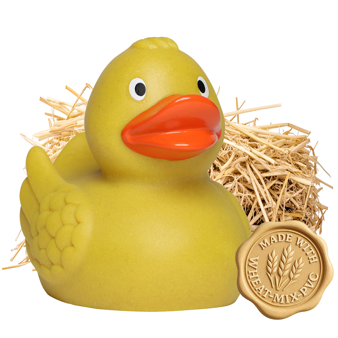 Weizen-Ente, klassik – Gelb/orange – 7,5 cm