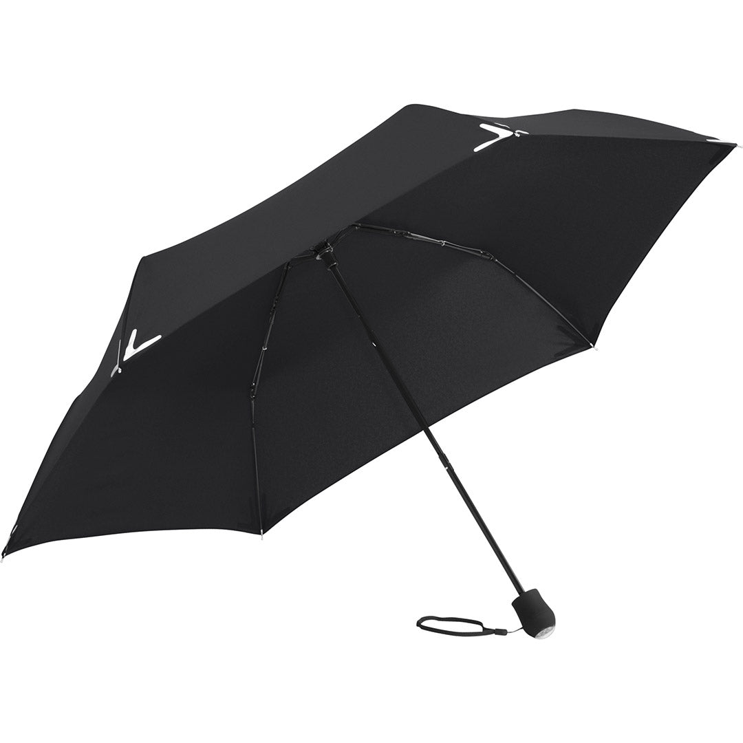 Taschenschirm Safebrella® LED-Lampe - Taschenschirm mit Logo, Bild 3