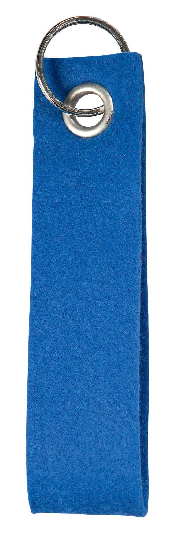 Polyesterfilz Schlüsselanhänger Schlaufe Rechteck – Blau – L