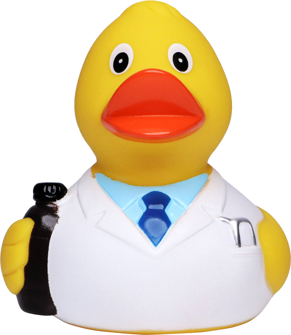 Quietsche-Ente Apotheker – Detailansicht 2