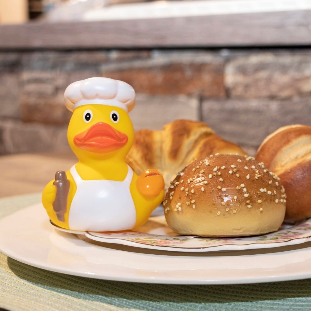 Quietsche-Ente Bäcker – Detailansicht 2