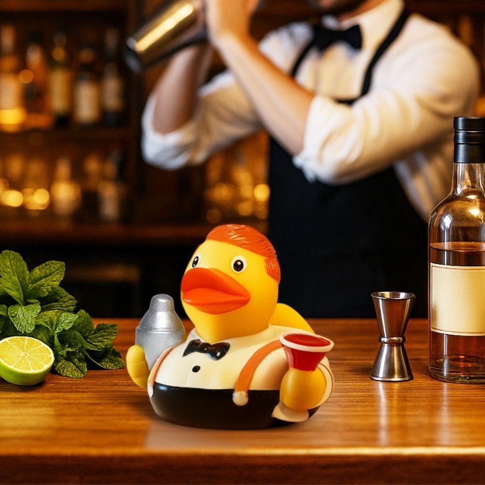 Quietsche-Ente Barkeeper – Detailansicht 2