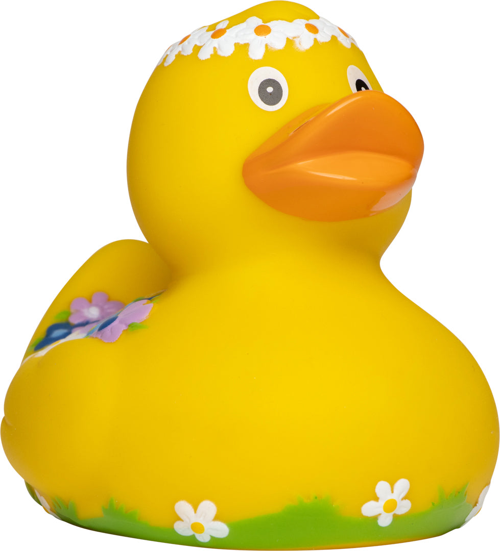 Quietsche-Ente Blumendesign – Mehrfarbig