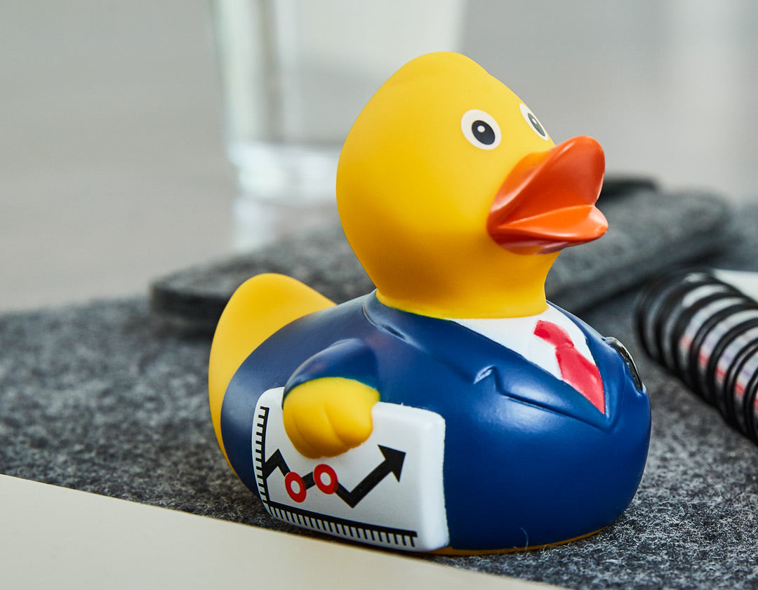 Quietsche-Ente Businessman – Detailansicht 2