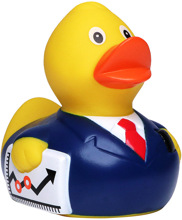 Quietsche-Ente Businessman – Mehrfarbig