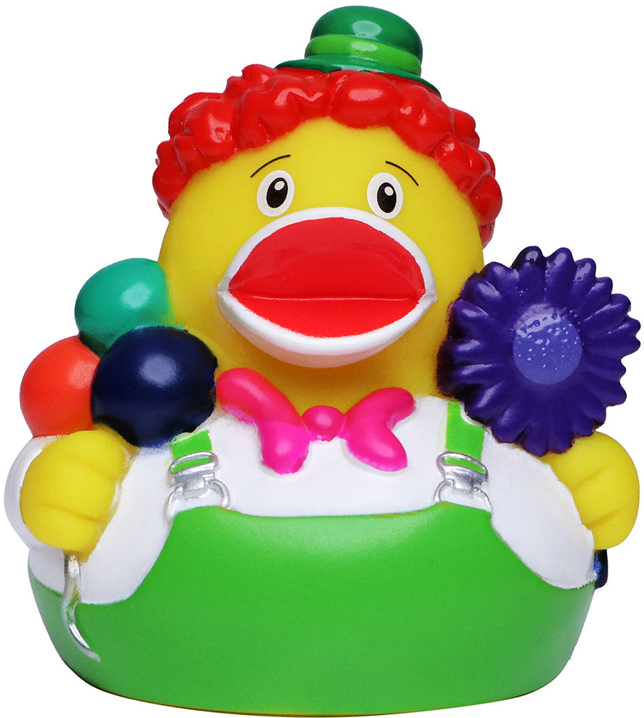 Quietsche-Ente Clown – Detailansicht 2