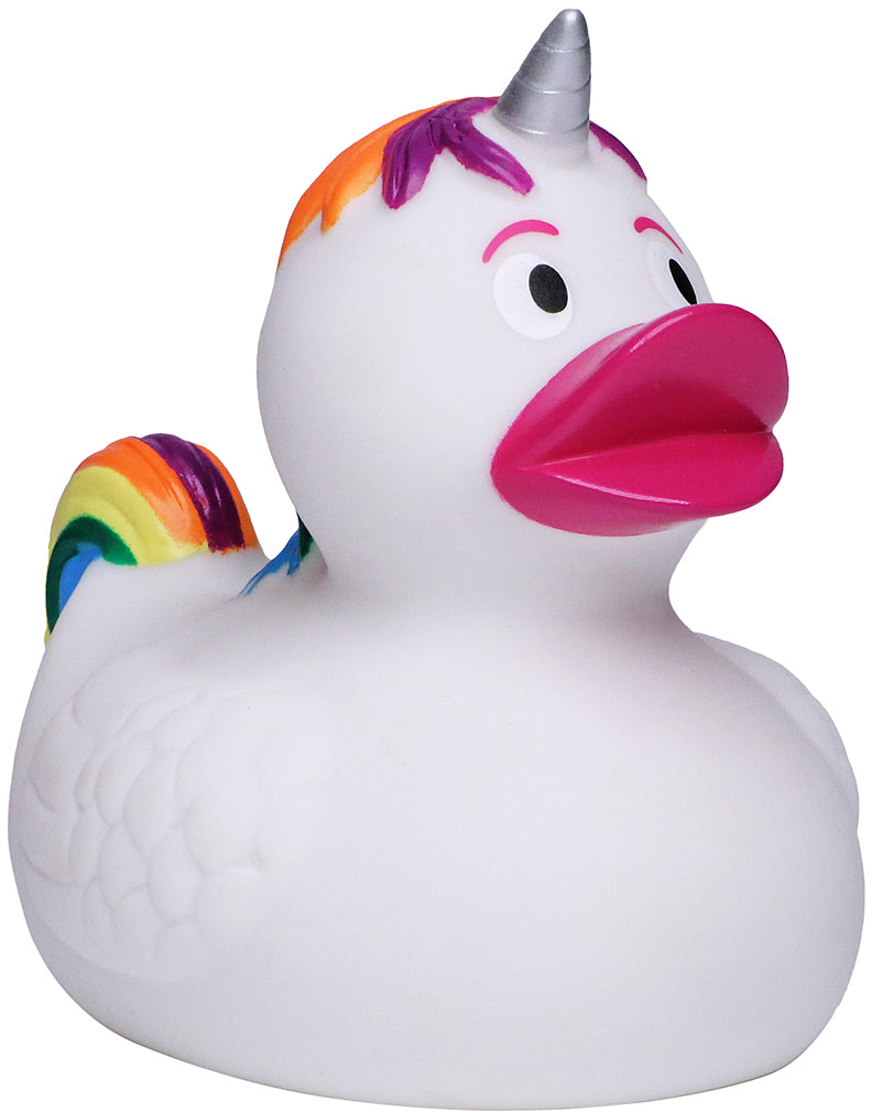 Quietsche-Ente Einhorn – Mehrfarbig